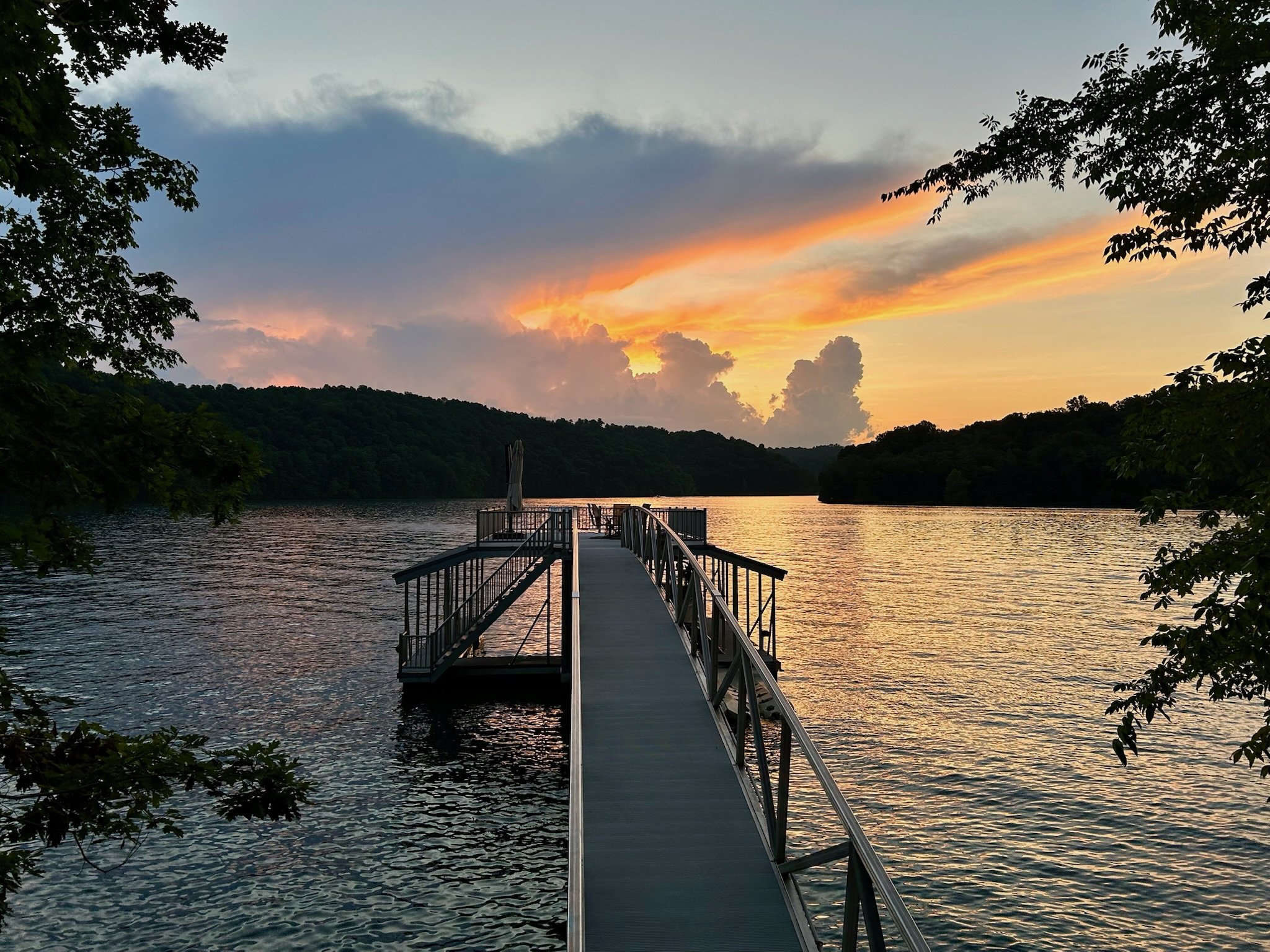 Relish the views from Sunset Pointe's dock