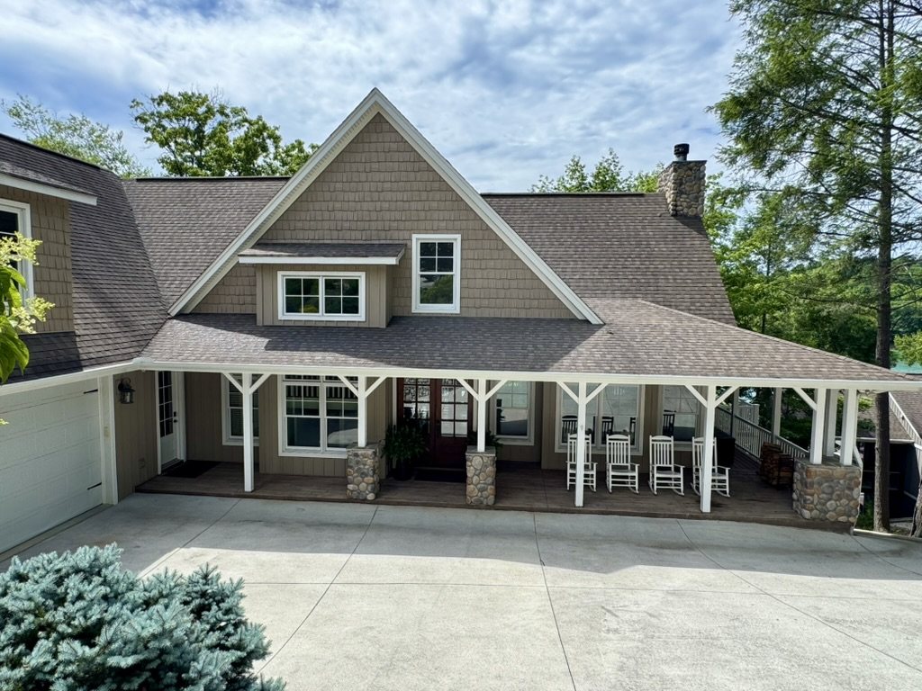 The house from the front driveway