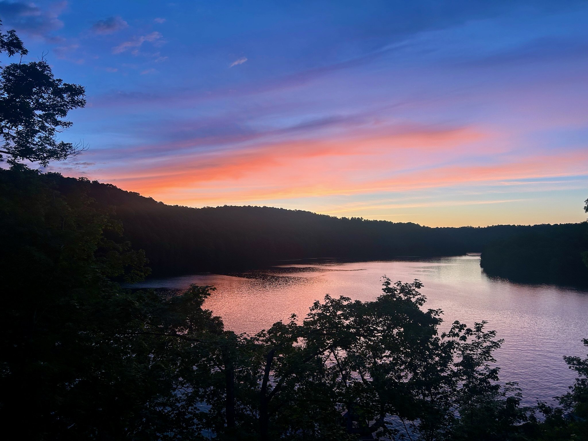 A fabulous sunset view from the deck