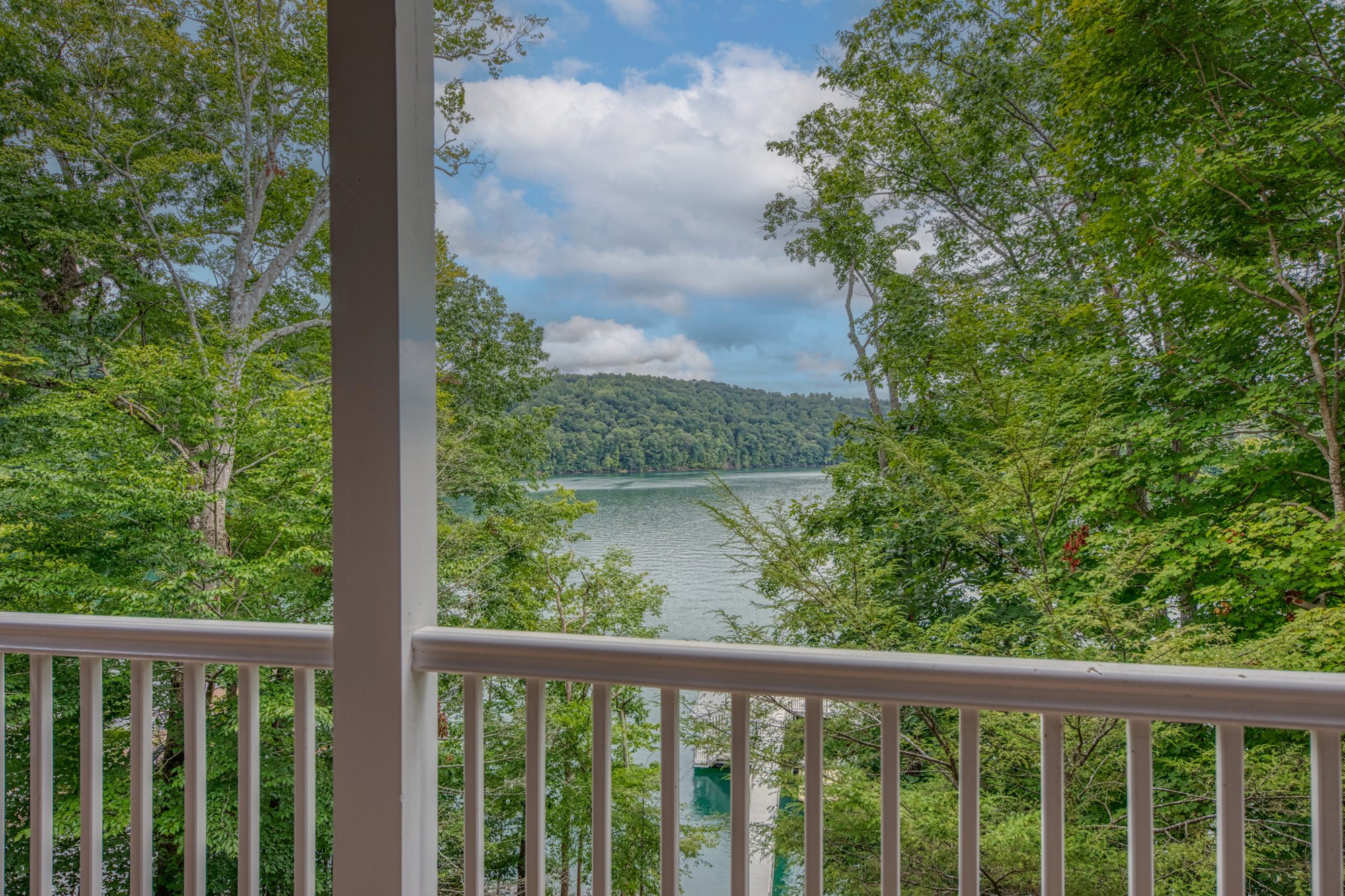 Another view of the lake and hills
